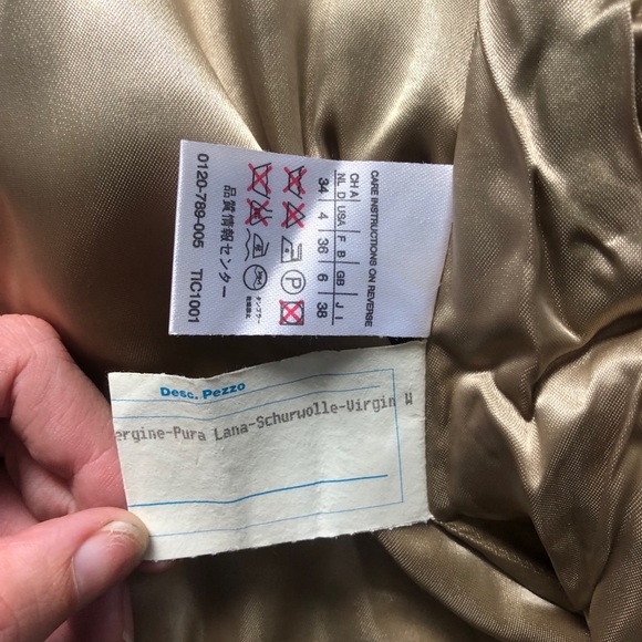 Max Mara 100% Virgin Wool Camel Long Coat Jacket - Picture 5 of 8